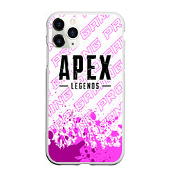 Чехол iPhone 11 Pro матовый Apex Legends pro gaming: символ сверху, цвет: 3D-белый