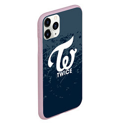 Чехол iPhone 11 Pro матовый Twice - абстракция, цвет: 3D-розовый — фото 2