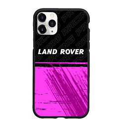 Чехол iPhone 11 Pro матовый Land Rover pro racing: символ сверху, цвет: 3D-черный