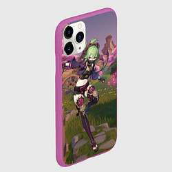 Чехол iPhone 11 Pro матовый Куки Синобу, цвет: 3D-фиолетовый — фото 2