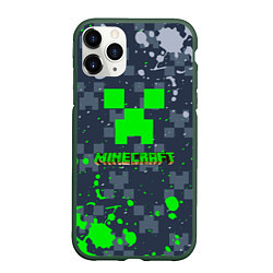 Чехол iPhone 11 Pro матовый Minecraft - краска