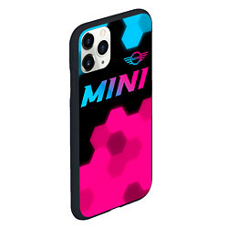 Чехол iPhone 11 Pro матовый Mini - neon gradient: символ сверху, цвет: 3D-черный — фото 2