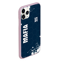 Чехол iPhone 11 Pro матовый Mafia - соты, цвет: 3D-розовый — фото 2