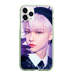 Чехол iPhone 11 Pro матовый Stray Kids 2nd World Tour Maniac Felix, цвет: 3D-салатовый