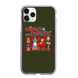 Чехол iPhone 11 Pro матовый Девушки и танки - команда Правда, цвет: 3D-светло-сиреневый