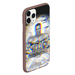 Чехол iPhone 11 Pro матовый Гачимучи глитч, цвет: 3D-коричневый — фото 2