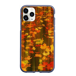 Чехол iPhone 11 Pro матовый Осеннее золото, цвет: 3D-серый
