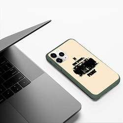 Чехол iPhone 11 Pro матовый BTS proof, цвет: 3D-темно-зеленый — фото 2