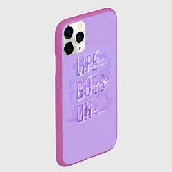 Чехол iPhone 11 Pro матовый BTS live goes on, цвет: 3D-фиолетовый — фото 2