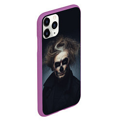 Чехол iPhone 11 Pro матовый Темный демон, цвет: 3D-фиолетовый — фото 2