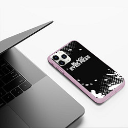 Чехол iPhone 11 Pro матовый Black eyed peas краска, цвет: 3D-розовый — фото 2