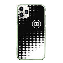 Чехол iPhone 11 Pro матовый Beastars белая абстракция кружочки, цвет: 3D-салатовый