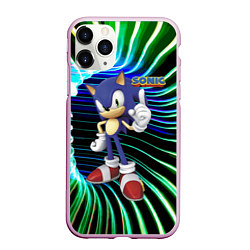 Чехол iPhone 11 Pro матовый Sonic - hedgehog - video game, цвет: 3D-розовый