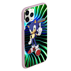 Чехол iPhone 11 Pro матовый Sonic - hedgehog - video game, цвет: 3D-розовый — фото 2