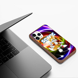 Чехол iPhone 11 Pro матовый Майлз Тейлз Прауэр - Sonic - Видеоигра, цвет: 3D-коричневый — фото 2