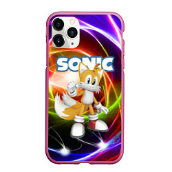 Чехол iPhone 11 Pro матовый Майлз Тейлз Прауэр - Sonic - Видеоигра, цвет: 3D-малиновый