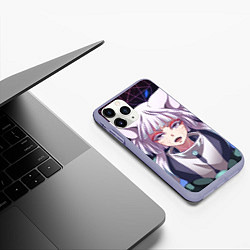 Чехол iPhone 11 Pro матовый Милая Корделия, цвет: 3D-светло-сиреневый — фото 2