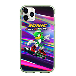 Чехол iPhone 11 Pro матовый Jet-the-hawk - Sonic Free Riders, цвет: 3D-салатовый