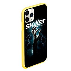 Чехол iPhone 11 Pro матовый Группа Skillet, цвет: 3D-желтый — фото 2