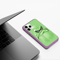 Чехол iPhone 11 Pro матовый Plants vs Zombies Кабачок, цвет: 3D-фиолетовый — фото 2