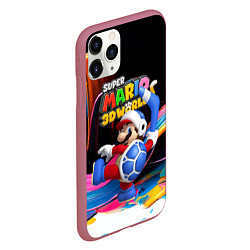 Чехол iPhone 11 Pro матовый Super Mario 3D World - Boomerang, цвет: 3D-малиновый — фото 2