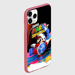 Чехол iPhone 11 Pro матовый Super Mario 3D World - Boomerang, цвет: 3D-малиновый — фото 2