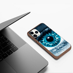 Чехол iPhone 11 Pro матовый Инопланетный глаз, цвет: 3D-коричневый — фото 2