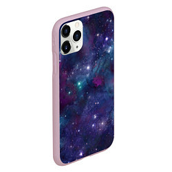 Чехол iPhone 11 Pro матовый Бесконечность звездного неба, цвет: 3D-розовый — фото 2