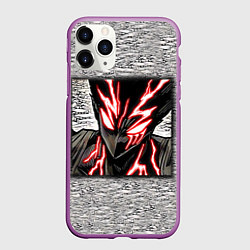 Чехол iPhone 11 Pro матовый Garou Rage Mode, цвет: 3D-фиолетовый