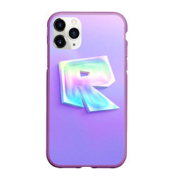 Чехол iPhone 11 Pro матовый Roblox gradient, цвет: 3D-фиолетовый