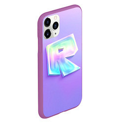 Чехол iPhone 11 Pro матовый Roblox gradient, цвет: 3D-фиолетовый — фото 2