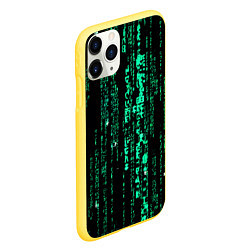 Чехол iPhone 11 Pro матовый Программное кодирование, цвет: 3D-желтый — фото 2