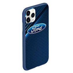Чехол iPhone 11 Pro матовый Ford Абстракция, цвет: 3D-тёмно-синий — фото 2