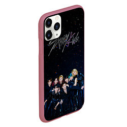 Чехол iPhone 11 Pro матовый Stray Kids boy band, цвет: 3D-малиновый — фото 2