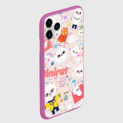 Чехол iPhone 11 Pro матовый Skzoo Jinniret pattern cartoon avatar, цвет: 3D-фиолетовый — фото 2