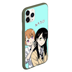 Чехол iPhone 11 Pro матовый Miko and Hana, цвет: 3D-темно-зеленый — фото 2