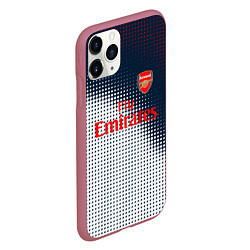 Чехол iPhone 11 Pro матовый Arsenal logo абстракция, цвет: 3D-малиновый — фото 2