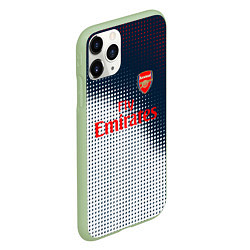 Чехол iPhone 11 Pro матовый Arsenal logo абстракция, цвет: 3D-салатовый — фото 2
