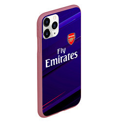 Чехол iPhone 11 Pro матовый Arsenal Абстракция, цвет: 3D-малиновый — фото 2