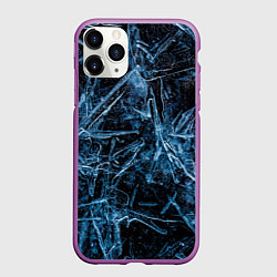 Чехол iPhone 11 Pro матовый Ледяная планета, цвет: 3D-фиолетовый