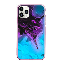 Чехол iPhone 11 Pro матовый Neon Genesis Evangelion - Eva 01, цвет: 3D-розовый