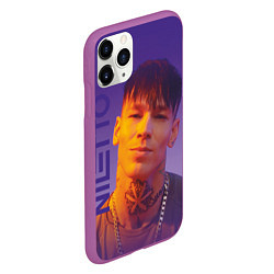 Чехол iPhone 11 Pro матовый Niletto на фиолетовом фоне, цвет: 3D-фиолетовый — фото 2