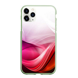 Чехол iPhone 11 Pro матовый Кремовый дизайн, цвет: 3D-салатовый