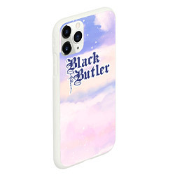 Чехол iPhone 11 Pro матовый Black Butler sky clouds, цвет: 3D-белый — фото 2