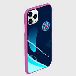 Чехол iPhone 11 Pro матовый Фк псж абстракция, цвет: 3D-фиолетовый — фото 2