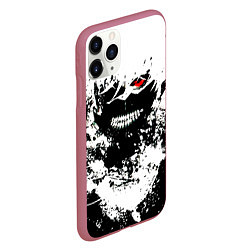 Чехол iPhone 11 Pro матовый Tokyo Ghoul Kaneki Ken paint, цвет: 3D-малиновый — фото 2