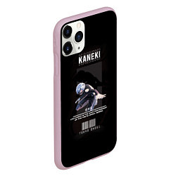 Чехол iPhone 11 Pro матовый Tokyo Ghoul: Kaneki Ken, цвет: 3D-розовый — фото 2