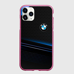 Чехол iPhone 11 Pro матовый Bmw abstraction, цвет: 3D-малиновый