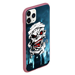 Чехол iPhone 11 Pro матовый Mummy - crazy face, цвет: 3D-малиновый — фото 2