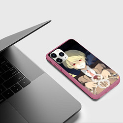 Чехол iPhone 11 Pro матовый Луис Джеймс Мориарти, цвет: 3D-малиновый — фото 2